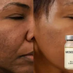 After treatment results: improved scars, smoother tone, and revitalized appearance.